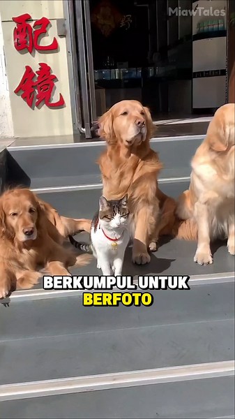 This Cat Felt Out of Place, But This Golden Retriever Knew How to Bring Him Home