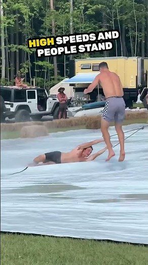 The most insane slip n slide in the world 😱