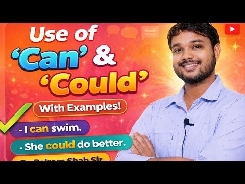 Use of 'Can' & 'Could' | Modal verbs | Competitive Exam | English Grammar | Preparation | Balram Sir