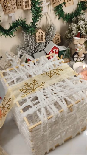 1.7K views · 12 reactions | DIY Magical Christmas Gift Box  — a little holiday magic you can make yourself! #DIY #DIYProjects #Crafting #Handmade #DoItYourself #DIYDecor #CraftIdeas #EasyDIY #DIYInspiration #CraftingCommunity #DIYTutorial #QuickCrafts #CustomOnABudget #ChristmasDecor #ChristmasVibes #HolidayDecor #ChristmasAesthetic #CozyChristmas #FestiveSeason #HolidayInspo #XmasDecor #WinterVibes #HomeDecorIdeas | DIY Home Projects | Facebook