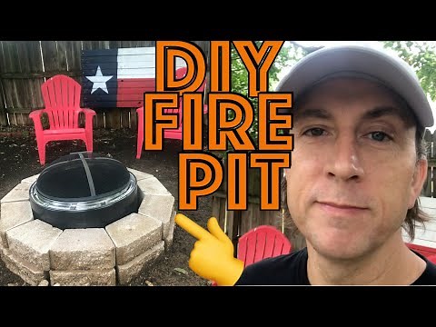 DIY fire pit out of a dryer drum for cheap!