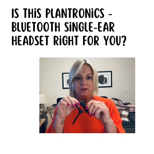 Watch Is this Plantronics Bluetooth Single-Ear Headset right for U on Amazon Live