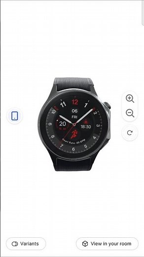 OnePlus Watch 2: The Perfect Smartwatch for 2025. Black steel color full model body view