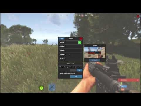 Rust plugin - NPCHealthBar Edit mode showcase