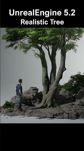 Unreal Engine 5.2 | Photogrammetry Realistic Tree #shorts #ue5 #unrealengine5