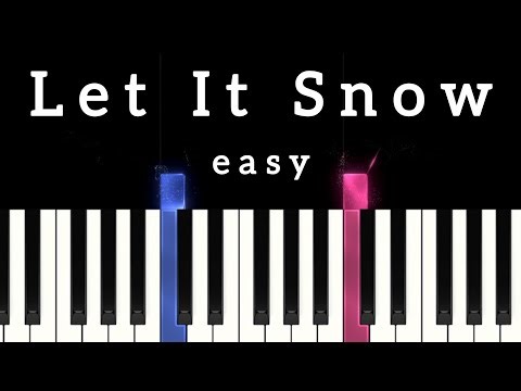 Let It Snow - Frank Sinatra | EASY Piano Tutorial + Sheet Music + MIDI