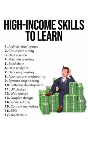 HIGH-INCOME SKILLS TO LEARN 🚀The future belongs to those who invest in skills, not excuses.