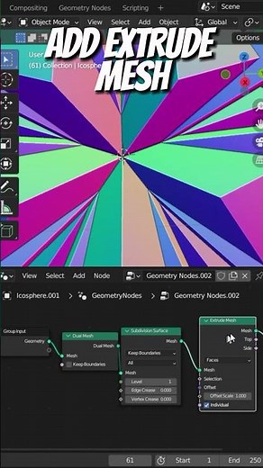 How to make this abstract Animation With geometry nodes!