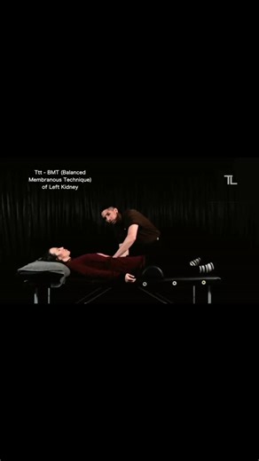 Balanced Membranous Technique (BMT) – Left Kidney Dr Rusty demonstrates a Balanced Membranous Technique (BMT) to the left kidney — applied in this case to support lumbar discomfort with suspected visceral and fascial involvement. The kidneys share close fascial and neural relationships with the thoracolumbar junction, diaphragm, and psoas. Tension or restriction through these structures can influence lumbar mechanics, postural tone, and local circulation. This gentle technique works to balance f