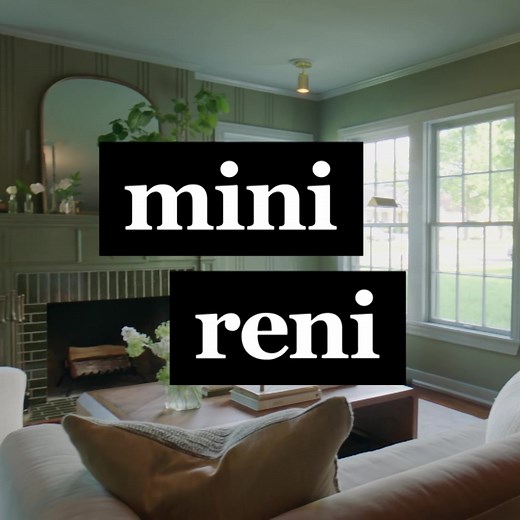 3 rooms. 1 week. (No Demo Day allowed!) Mini Reni is just how it sounds—simple, affordable transformations that are small in scale but make a big impact. Our new show, #MiniReni, premieres THIS Sunday at 9p/8c! 🎉 Ways to watch: TV, @Max, @discovery