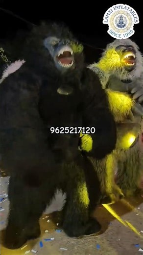 king kong gorilla 🦍 mascot costume #costume #funny #inflatable #mascot #entertainment