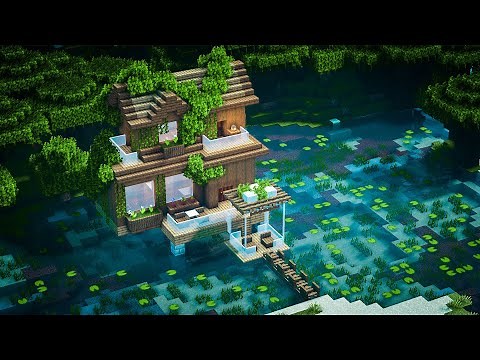 Minecraft | How to Build a Wooden Lake House