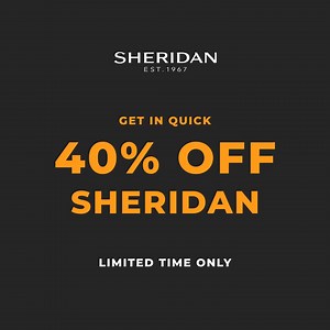 We hope your shopping carts are prepped, because the big day is here. 40% off Sheridan starts now — click to shop: cur.lt/uqn2xcxre | Sheridan | Facebook