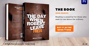 Animated 3D Book Promotion with Dynamic Text and Review Showcases