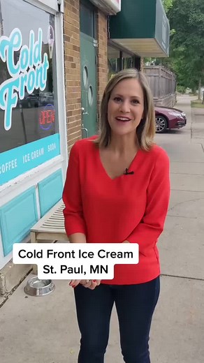 Ice cream is a must-have during the hot Minnesota summers! Kelly O’Connell’s go-to spot is Cold Front in St. Paul 🍦#twincities #stpaulminnesota #stpaul #minnesota #summeractivities #icecream
