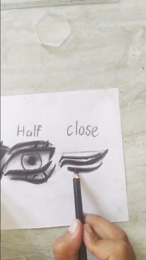 very easy eyes drawing tutorial #art #drawing