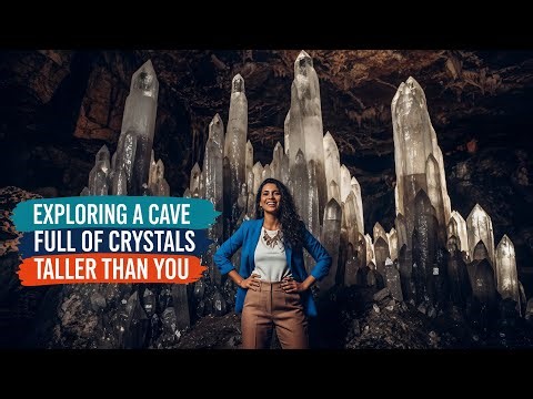 Exploring a Cave Full of Crystals Taller Than You