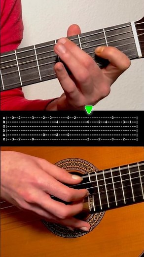 How to play Bourrée from J. S. Bach on guitar