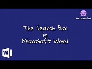 How to Use The Search Box in Microsoft Word
