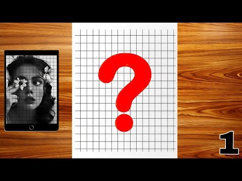 how to draw this image outline using grid || 1 potrait series lesson 1