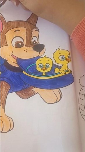 🖍️🐶 Dibujo de Chasi: ¡diversión creativa para niñas! 💖🌸