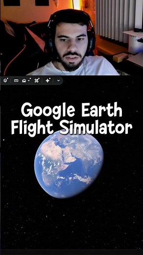Free Flight Simulator on Google Earth 🫪 #military #engineering #technology