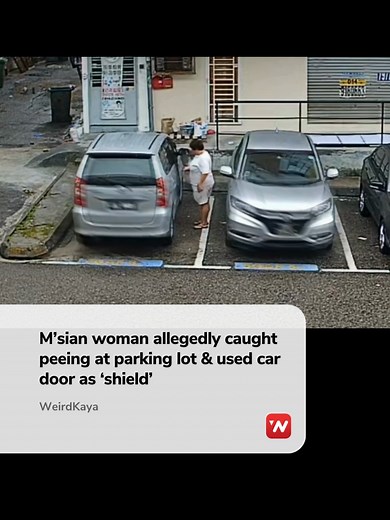 A woman was caught on CCTV defecating in the public. #malaysiaviral #fyp