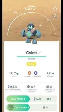 Golett Shiny, Evolución - Golurk | Pokémon Go