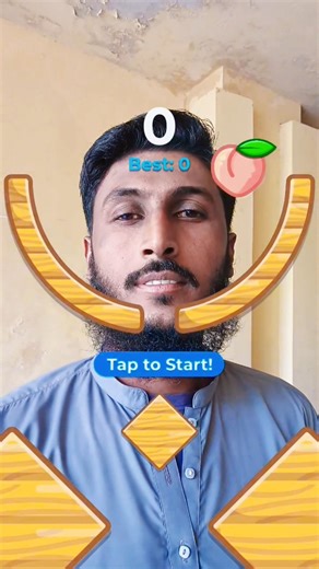 100 Score Challenge! 🍑 Catch the Peach AR Game#trending #short #challenge