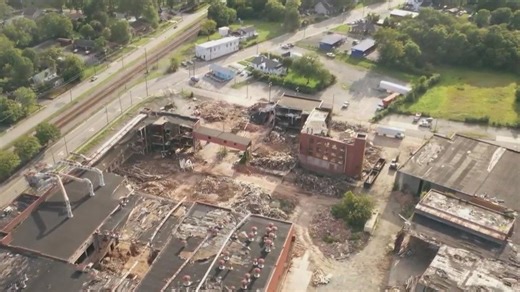 Thomasville Furniture Industries demolition begins