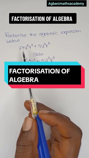 Factorisation of Algebra: Finding Factors of Algebraic Expressions