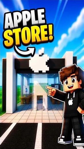 Apple Store Tour in Minecraft 👀 #Shorts