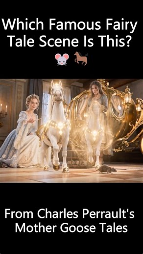 Which Famous Fairy Tale Scene Is This? 🐭🐎 #奇幻短片 #movie #funny #ai電影 #film #movieclips