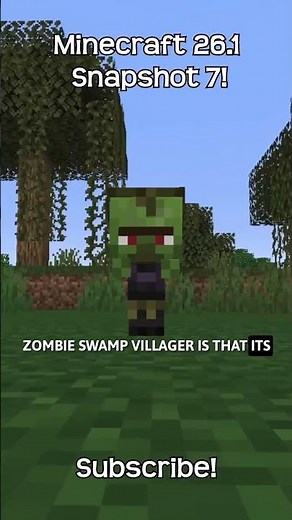 Having A Look At Minecraft's New Baby Swamp Zombie Villager!