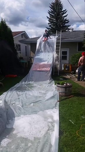 slip and slide off my roof