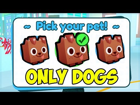 Beating Roblox Pet Simulator X Using ONLY DOGS