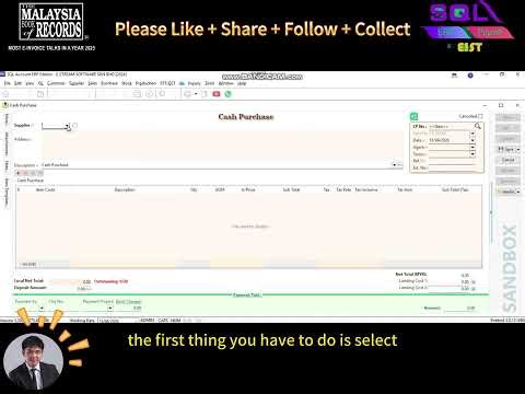 📊💰 SQL Accounting Tutorial: How to Issue a 《Cash Purchase》