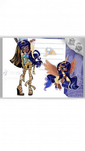 MLP X MH Fan Collab adopt (OPEN) Luna x Cleo de Nile #mlp #mylittlepony #monsterhigh #equestriagirls #pinkiepie #mlpfusion #mlpart