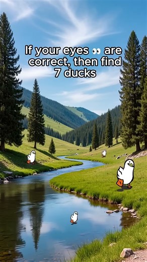 “Only 1% Can Spot All 7 Ducks 👀🦆 Try It!”#findtheduck #Ducks #hiddenobjects #spotchallenge