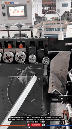 Innovation Wire Bender: Automatic Forming, Precision Circular, High Speed Cutting #tech
