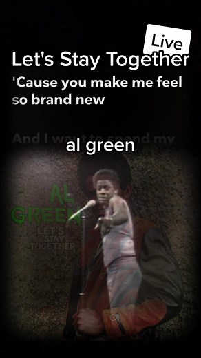 Al Green 'Let's Stay Together' Live Music Video 1972