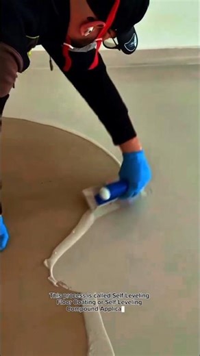 Self-Leveling Floor Installation | Professional Floor Smoothing with Notched Trowel