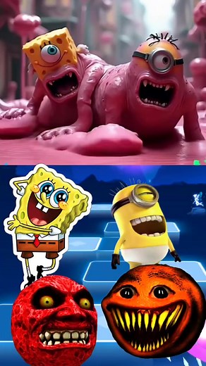 150K views · 606 reactions | SpongeBob & Minions Exe vs Lunar Moon vs Horror Annoying Orange #shorts #gaming #reels | Disney Gamer | Facebook