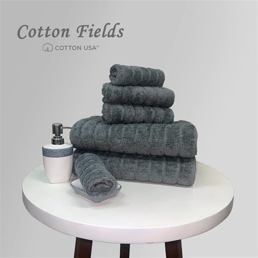 COTTON FIELDS TOWEL COLLECTION Indulge yourself with our ultra soft and aesthetically appealing COTTON FIELDS TOWELS with ribbed pattern and dobby border design. Long staple COMBED COTTON yarns are densely woven to create these strong and highly absorbent plush towels. • Made from 100% COMBED COTTON Terry • Available in 6 colors and 3 sizes at HOME SECTION of leading department stores - SM Home, Robinson’s Ermita, Robinson’s Galleria, The Landmark, Market Market, Metro Ayala Cebu, and KCC #Towel