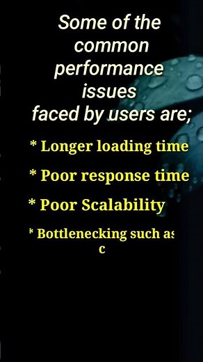 Common Performance Issues or Why we need performance testing (Interview question)