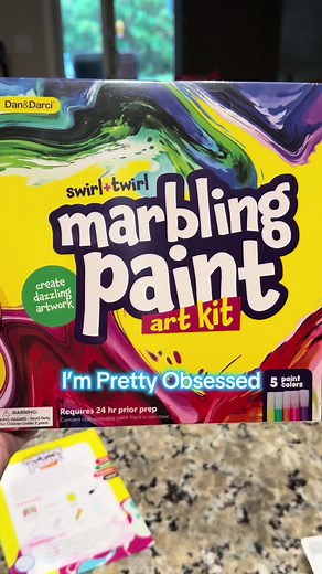 Dan & Darci Swirl Twirl Marbling Paint Art Kit #tiktokshopjumpstartsale #artforkids #marblepainting #paintkit #newyearnewme