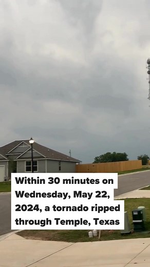 Texas has been experiencing severe weather in May. On Wednesday, May 22, 2024, a tornado ripped through Temple, Texas. ⛈️ This video captures the devastation the storm caused within 30 minutes. 🎥: (its_shaysworld) via TT #texas #tornado #weather #weatherreport #templetexas #tx