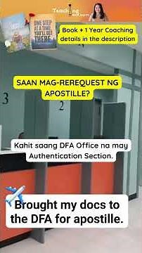Philippine Apostille/ Paano magpa Apostille ng Birth Certificate