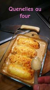 Quenelles au four et sa sauce au champignons mousseron poivre vert #food #cuisine #cuisineculture #👌