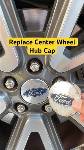 Replace a Center Wheel Hub Cap in Seconds! #wheels #cars #ford